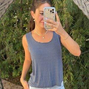 Classic striped blouse sz xl